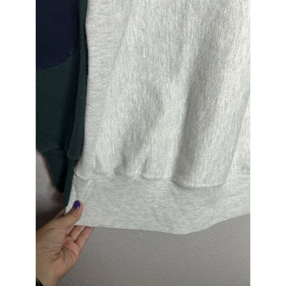 Vintage SMU Sweatshirt Size Medium 90s Y2K College Sports Elbow Patches Cozy - Picture 5 of 9